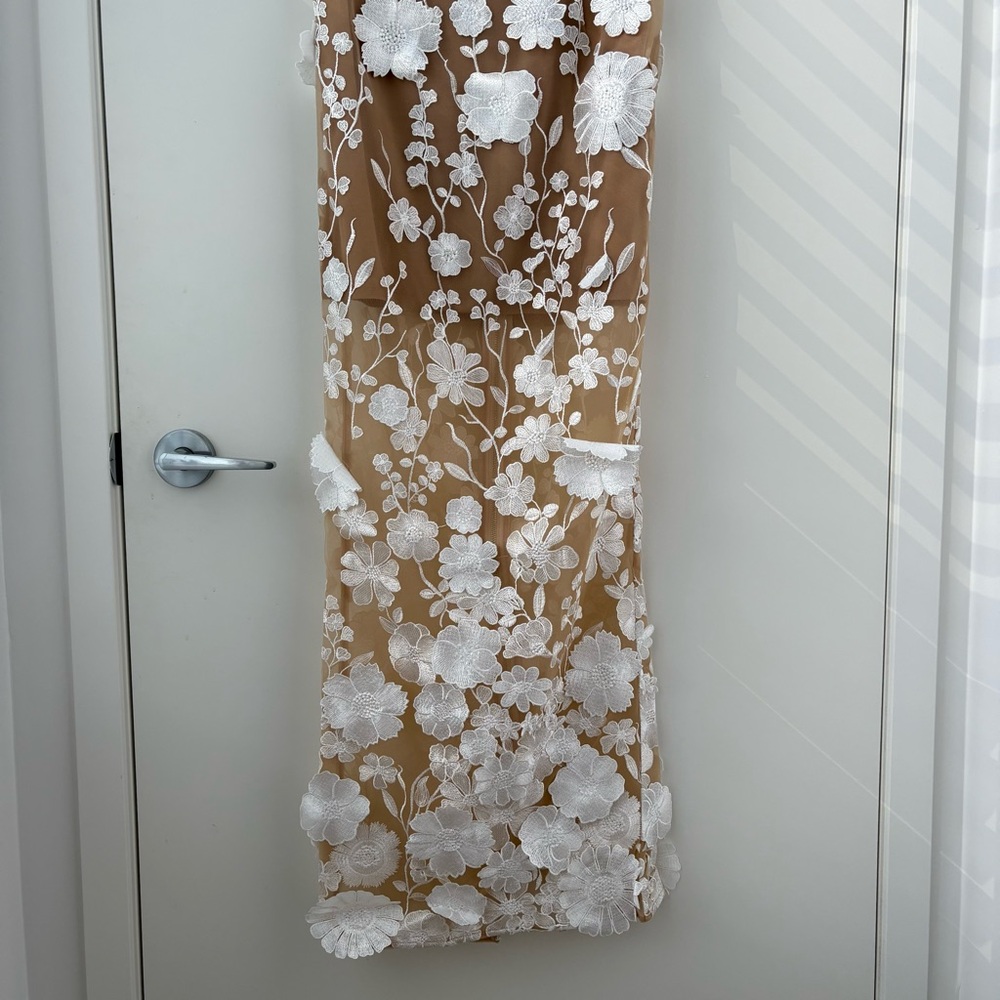 NWOT Bronx and Banco Jasmine Blanc Maxi Dress L - Picture 7 of 16
